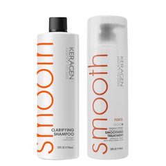Keragen Brazilian Keratin Smoothing Treatment – Professional Salon Formula for Dry & Damaged Hair – Eliminates Frizz, Adds Shine & Long-Lasting Smoothness -