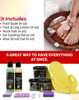 FOOT SPA MiniFoot Spa Kit Mini – Complete Pedicure Set for Soft, Smooth Feet – Hydrating & Exfoliating Foot Care for Relaxation & Rejuvenation – At-Home Spa Treatment Kit - Complete Foot Care Set for Relaxation, Exfoliation, Hydration, and Soothing Relief