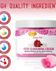 SPA REDI Foot Cream - Sensual Rose Sloughing Lotion - Exfoliate & Smooth Dry Cracked Feet - 16 Oz