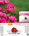SPA REDI Foot Cream - Sensual Rose Sloughing Lotion - Exfoliate & Smooth Dry Cracked Feet - 16 Oz