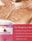 SPA REDI Foot Cream - Sensual Rose Sloughing Lotion - Exfoliate & Smooth Dry Cracked Feet - 16 Oz