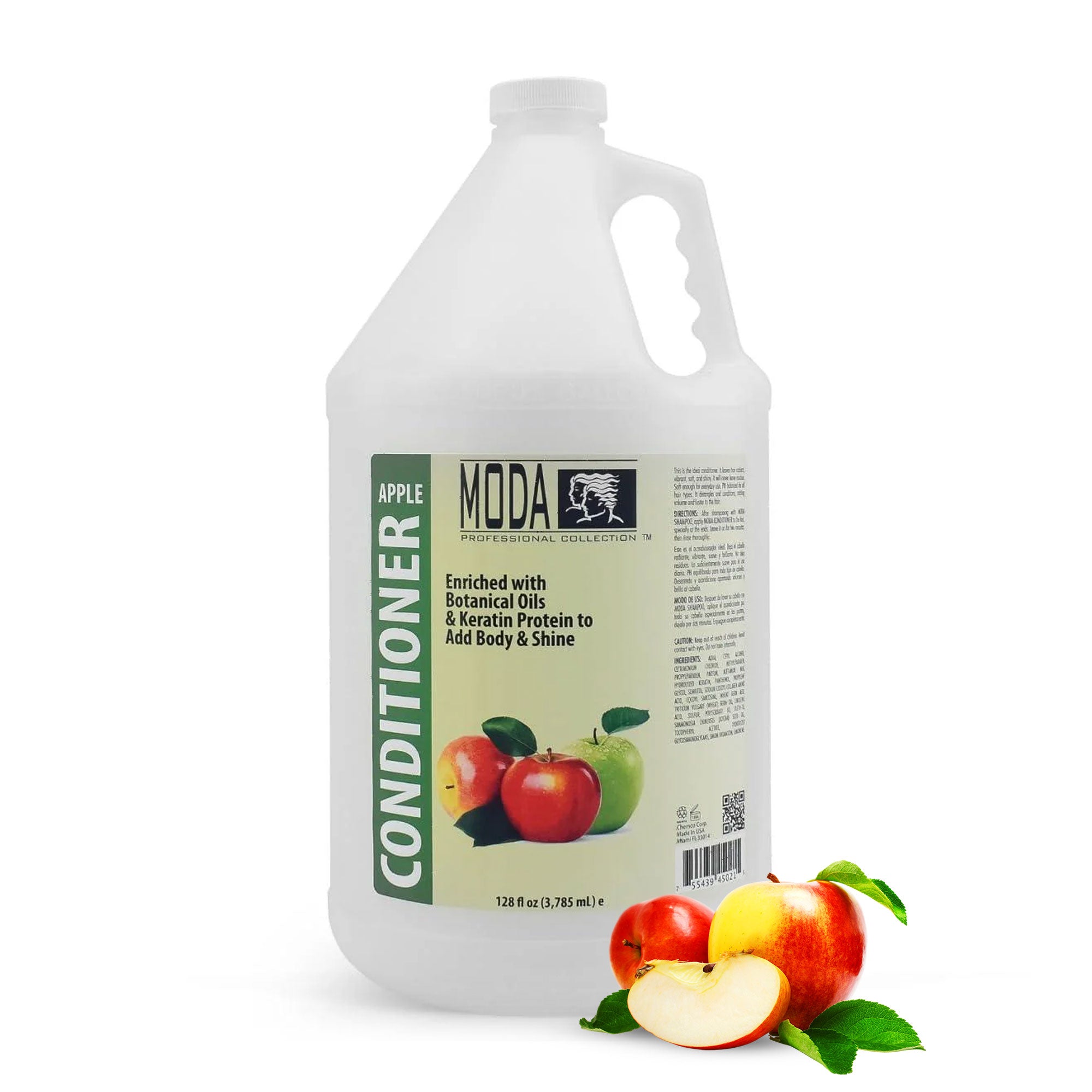 MODA Moisturizing Conditioner for All Hair Types – Professional Treatment – Balsam and Protein Formula – Strengthens, Hydrates, Adds Volume, Restores Shine and Protects Color - Beauty Market Online