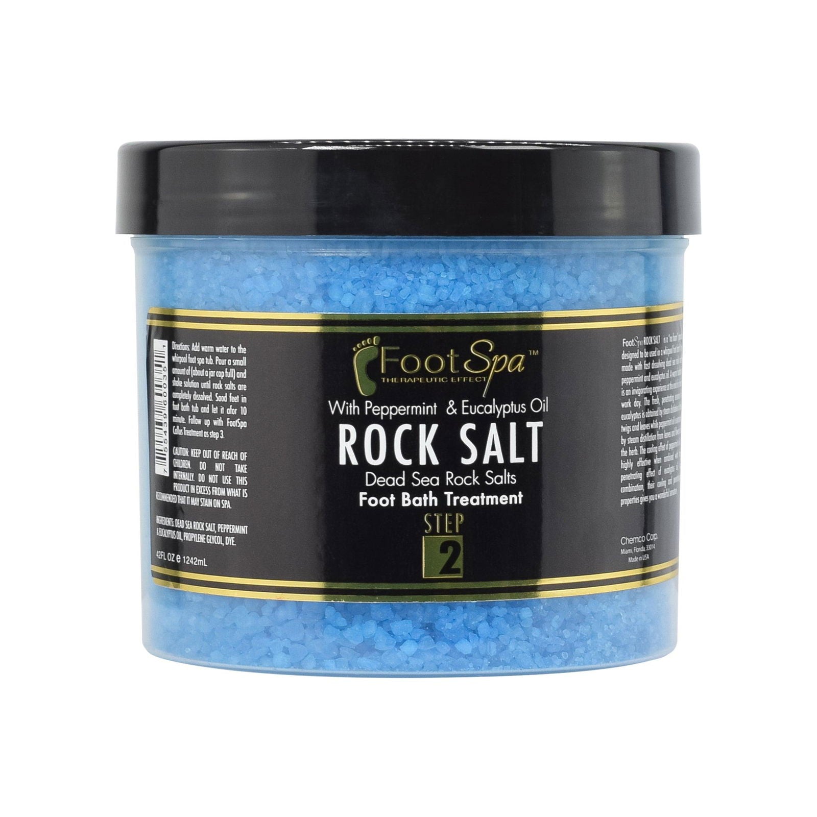 FOOT SPA - Bath Rock Salt with Eucalyptus & Peppermint Oil – Relax, Refresh & Rejuvenate Available in a Variety of Flavors and Sizes - Beauty Market Online