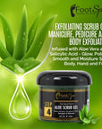 Foot Spa Exfoliating Scrub Gel – Bulk Refill Gallon for Manicure, Pedicure & Body – Infused with Aloe Vera & Salicylic Acid – Professional Exfoliator for Smooth, Polished & Hydrated Skin - Beauty Market Online