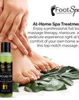 Foot Spa Massage Oil – Professional Massage Therapy with Tea Tree, Peppermint & Eucalyptus – Deeply Hydrating for Full Body, Manicure & Pedicure – Soothes Sore Muscles & Repairs Dry Skin - Beauty Market Online