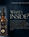 Groom & Prosper - Soft Touch Beard Oil with Moroccan Argan Oil, Jojoba Seed Oil & Vitamin E