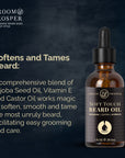Groom & Prosper - Soft Touch Beard Oil with Moroccan Argan Oil, Jojoba Seed Oil & Vitamin E