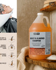 MODA - Moisturizing Shampoo for All Hair Types, Balsam and Protein, Professional - Deep Cleansing and Conditioning - Strengthens, Restores, and Adds Shine