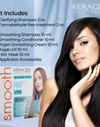 KERAGEN Brazilian Keratin Smoothing Treatment – Formaldehyde-Free Blowout Straightening System for Dry & Damaged Hair – Eliminates Curls & Frizz, Perfect for Fine to Medium Hair