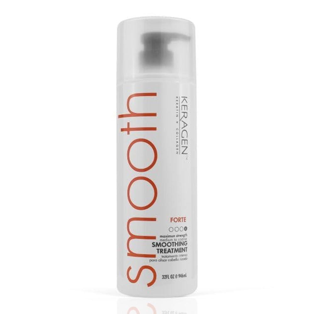 KERAGEN Brazilian Keratin Smoothing Treatment, Blowout Straightening System for Dry & Damaged Hair – Forte, Sulfate-Free – Eliminates Curls & Frizz, Medium to Coarse Hair - Beauty Market Online