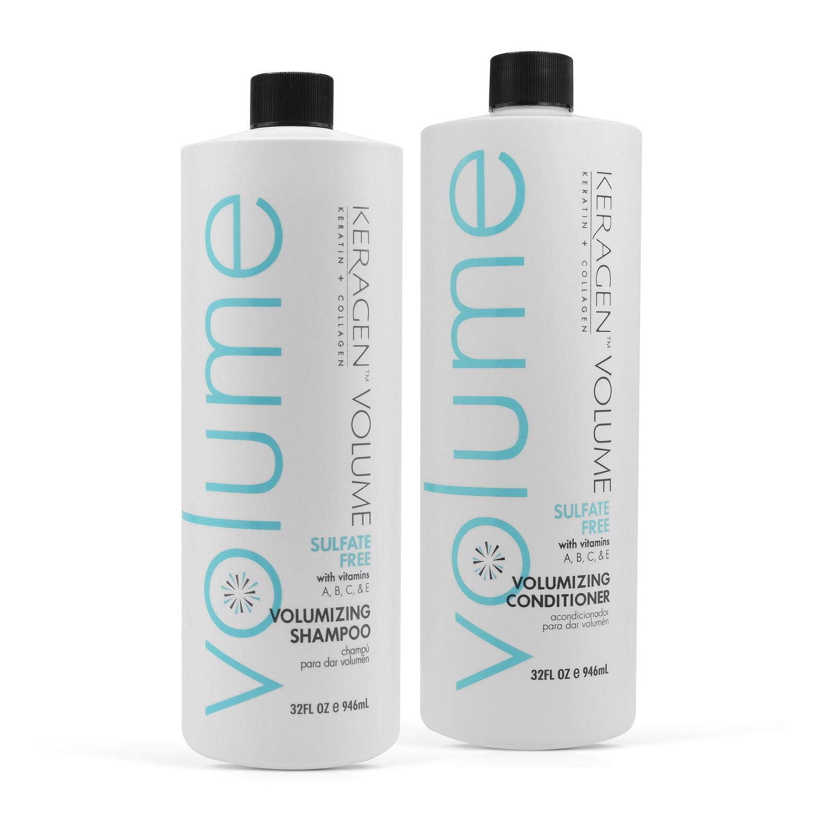 KERAGEN Volumizing Shampoo and Conditioner