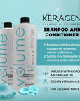 KERAGEN Volumizing Shampoo and Conditioner
