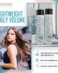 KERAGEN Volumizing Shampoo & Conditioner Duo - For Fine Hair with Keratin & Collagen