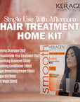 KERAGEN Brazilian Keratin Smoothing Treatment, Blowout Straightening System for Dry & Damaged Hair – Forte, Sulfate-Free – Eliminates Curls & Frizz, Medium to Coarse Hair - Beauty Market Online