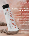 KERAGEN - Deep Moisturizing Hair Mask for Dry & Damaged Hair (8 Oz) - Repairs, Restores, Frizz-Free, Infused with Keratin, Panthenol, Collagen & Jojoba Oil - Beauty Market Online