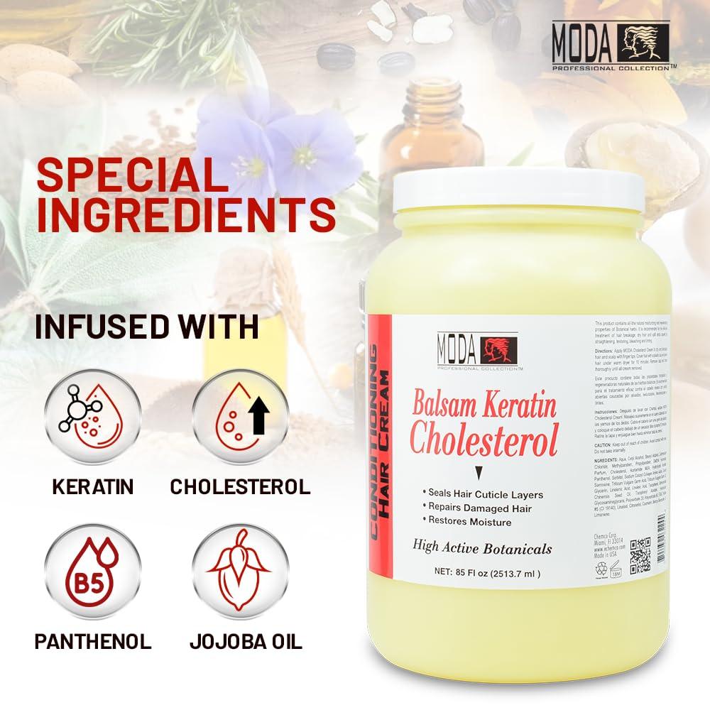 MODA - Balsam Keratin Cholesterol - Strengthens and Revitalizes Hair