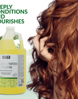 MODA - Moisturizing Shampoo for All Hair Types, Balsam and Protein, Professional - Deep Cleansing and Conditioning - Strengthens, Restores, and Adds Shine - Beauty Market Online