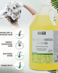 MODA - Moisturizing Shampoo for All Hair Types, Balsam and Protein, Professional - Deep Cleansing and Conditioning - Strengthens, Restores, and Adds Shine - Beauty Market Online