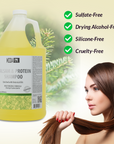 MODA - Moisturizing Shampoo for All Hair Types, Balsam and Protein, Professional - Deep Cleansing and Conditioning - Strengthens, Restores, and Adds Shine - Beauty Market Online