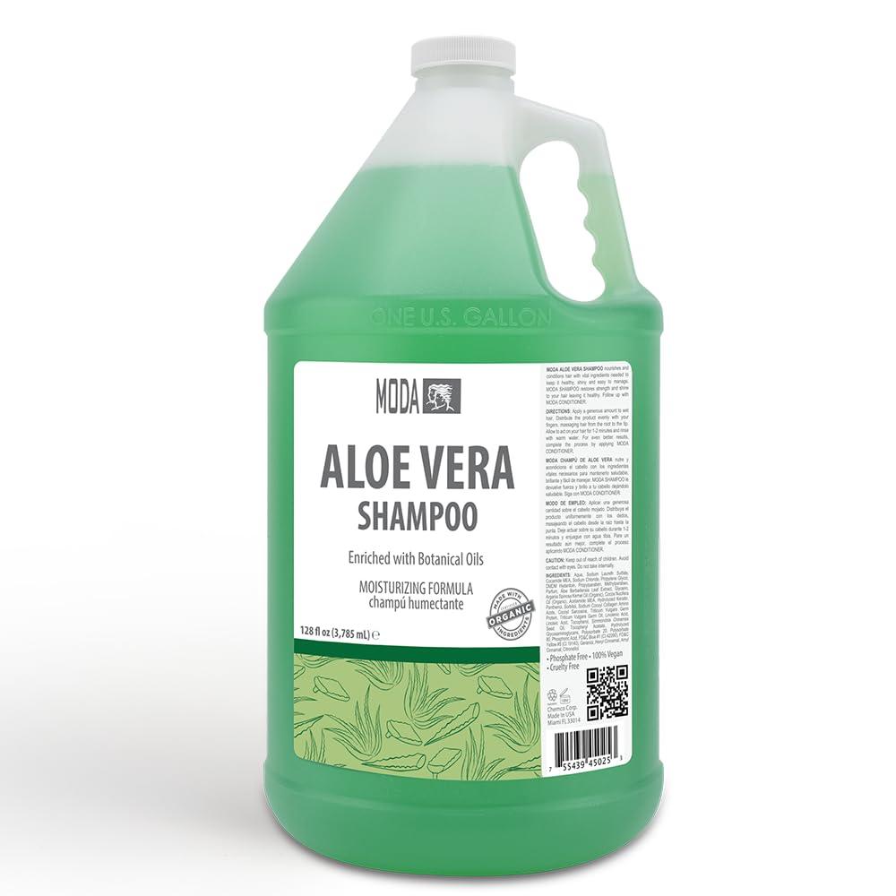 MODA - Moisturizing Shampoo for All Hair Types, Balsam and Protein, Professional - Deep Cleansing and Conditioning - Strengthens, Restores, and Adds Shine - Beauty Market Online
