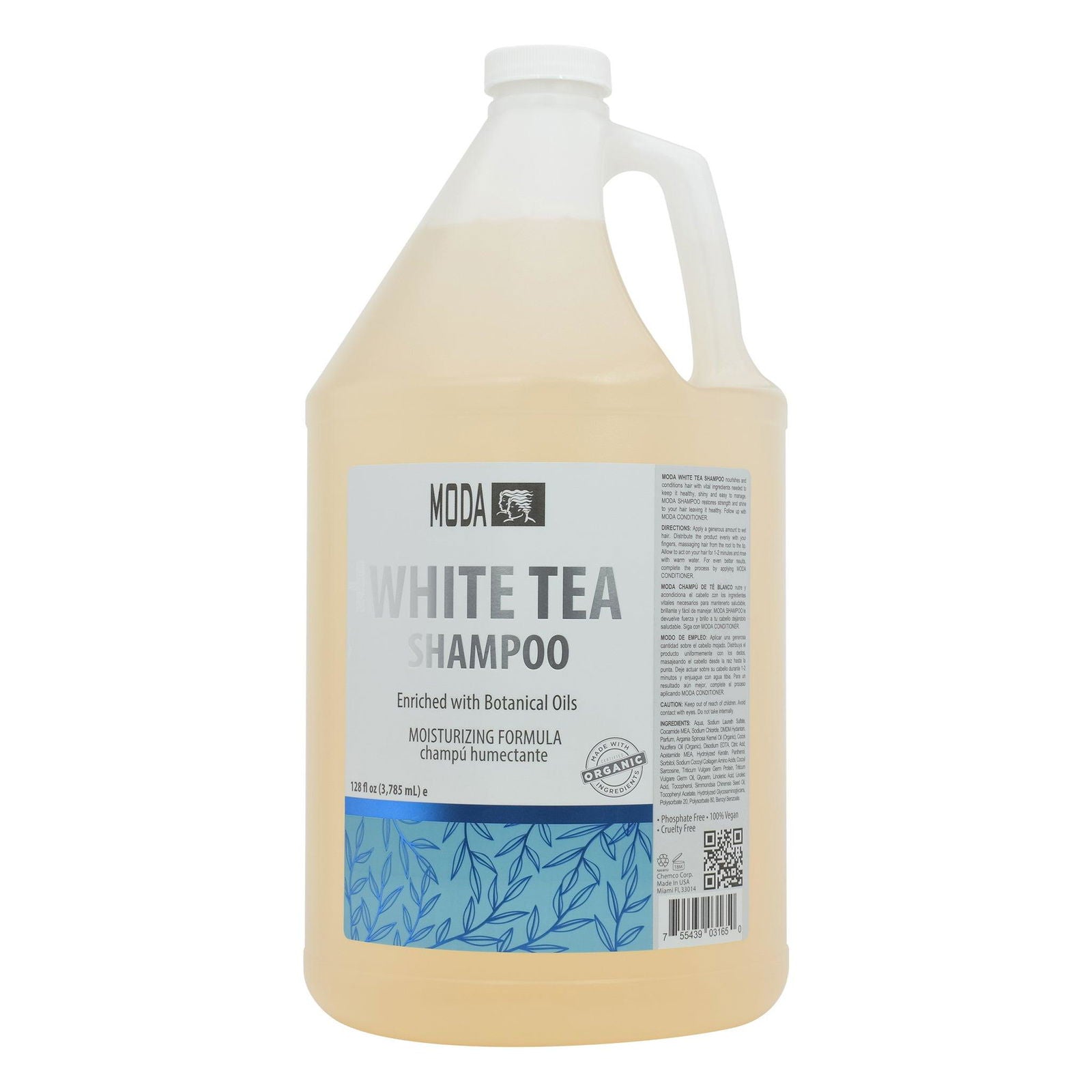 MODA - Moisturizing Shampoo for All Hair Types, Balsam and Protein, Professional - Deep Cleansing and Conditioning - Strengthens, Restores, and Adds Shine - Beauty Market Online