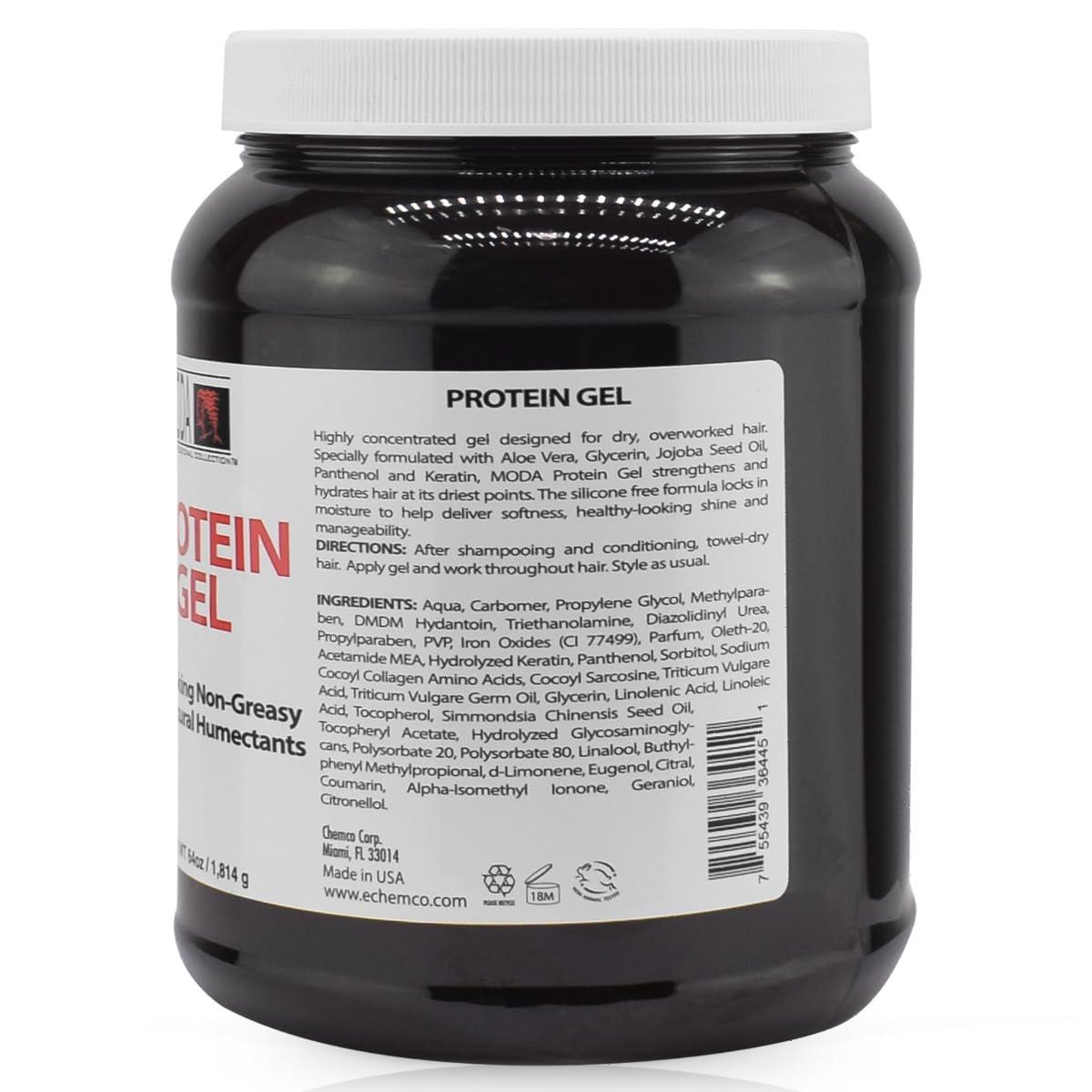 MODA Protein Conditioning Hair Gel 64 oz with Glycerin & Keratin
