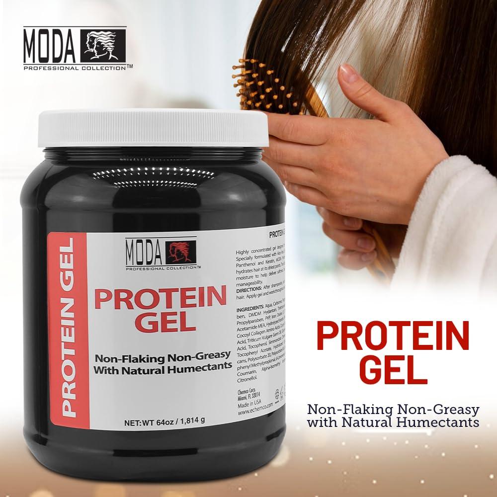 MODA Protein Conditioning Hair Gel 64 oz with Glycerin & Keratin