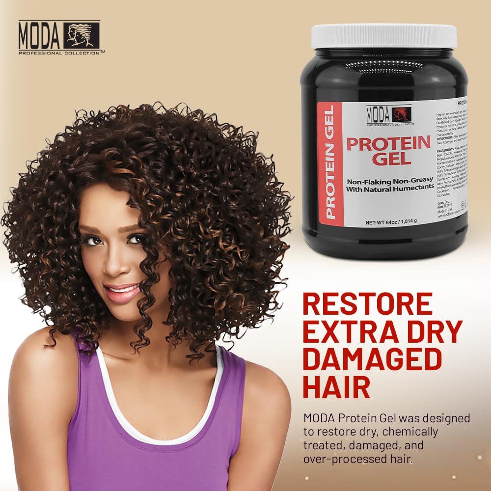 MODA Protein Conditioning Hair Gel 64 oz with Glycerin & Keratin