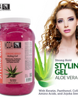 MODA Regular Hold Styling Gel – Nourishes & Repairs with Glycerin, Keratin, Panthenol, Collagen & Vitamin E – Long-Lasting Flexible Hold for All Hair Types - Beauty Market Online