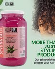 MODA Regular Hold Styling Gel – Nourishes & Repairs with Glycerin, Keratin, Panthenol, Collagen & Vitamin E – Long-Lasting Flexible Hold for All Hair Types - Beauty Market Online