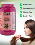 MODA Regular Hold Styling Gel – Nourishes & Repairs with Glycerin, Keratin, Panthenol, Collagen & Vitamin E – Long-Lasting Flexible Hold for All Hair Types - Beauty Market Online