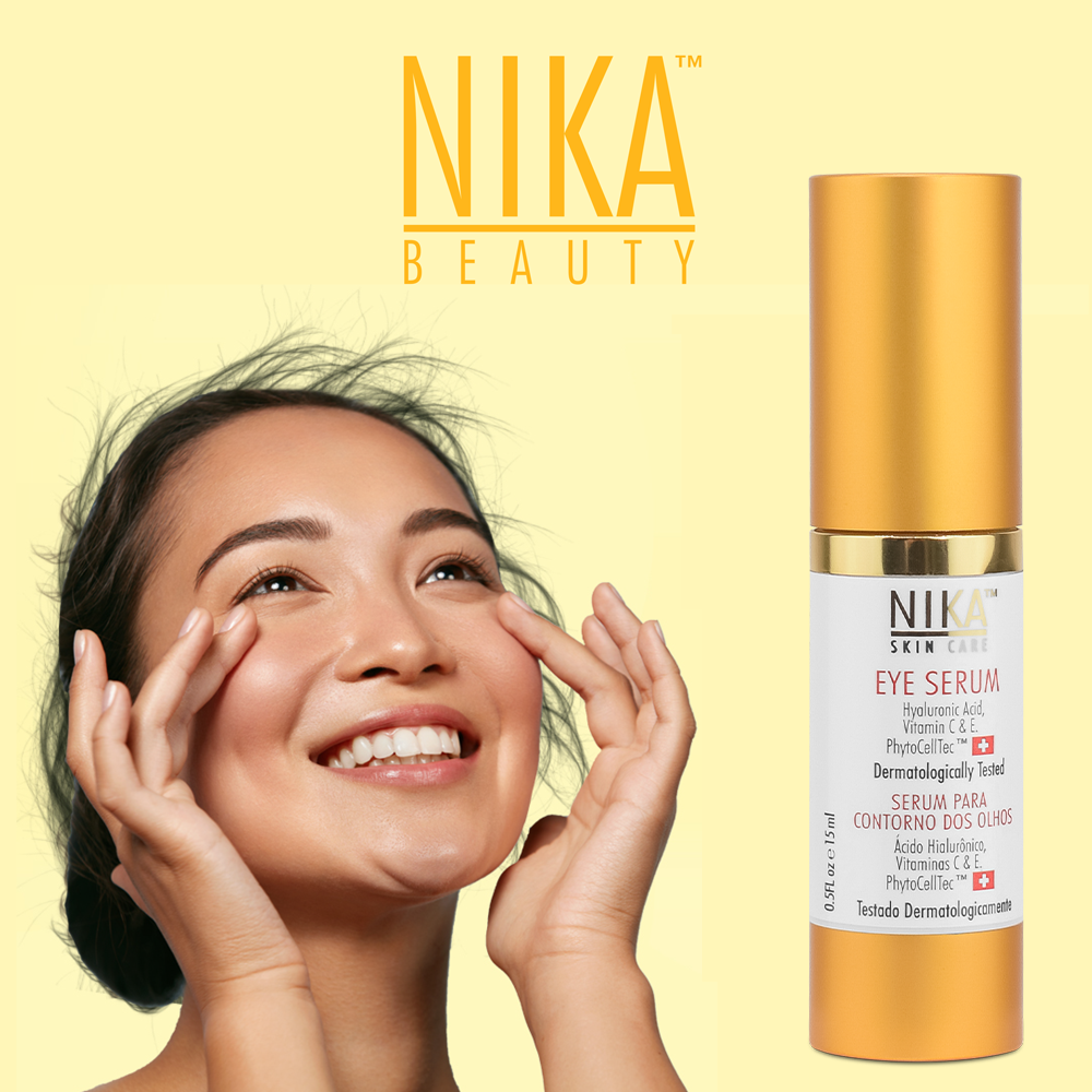 NIKA Eye Serum with Vitamin C, Vitamin E, Hyaluronic Acid