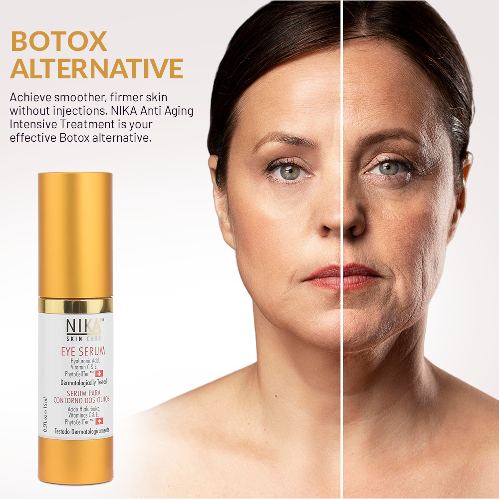 NIKA Eye Serum with Vitamin C, Vitamin E, Hyaluronic Acid