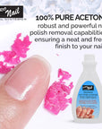 PRO NAIL 100% Pure Acetone Nail Polish Remover - Professional Strength for Acrylic Nails - Beauty Market Online