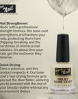 PRO NAIL Milky Base Coat - Professional Strength Nail Polish Hardener - Prevents Chipping - Fast Dry - Beauty Market Online