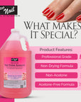 PRO NAIL - Non-Acetone Nail Polish Remover - Professional Strength, Gentle on Nails, Maximum Effectiveness - Beauty Market Online