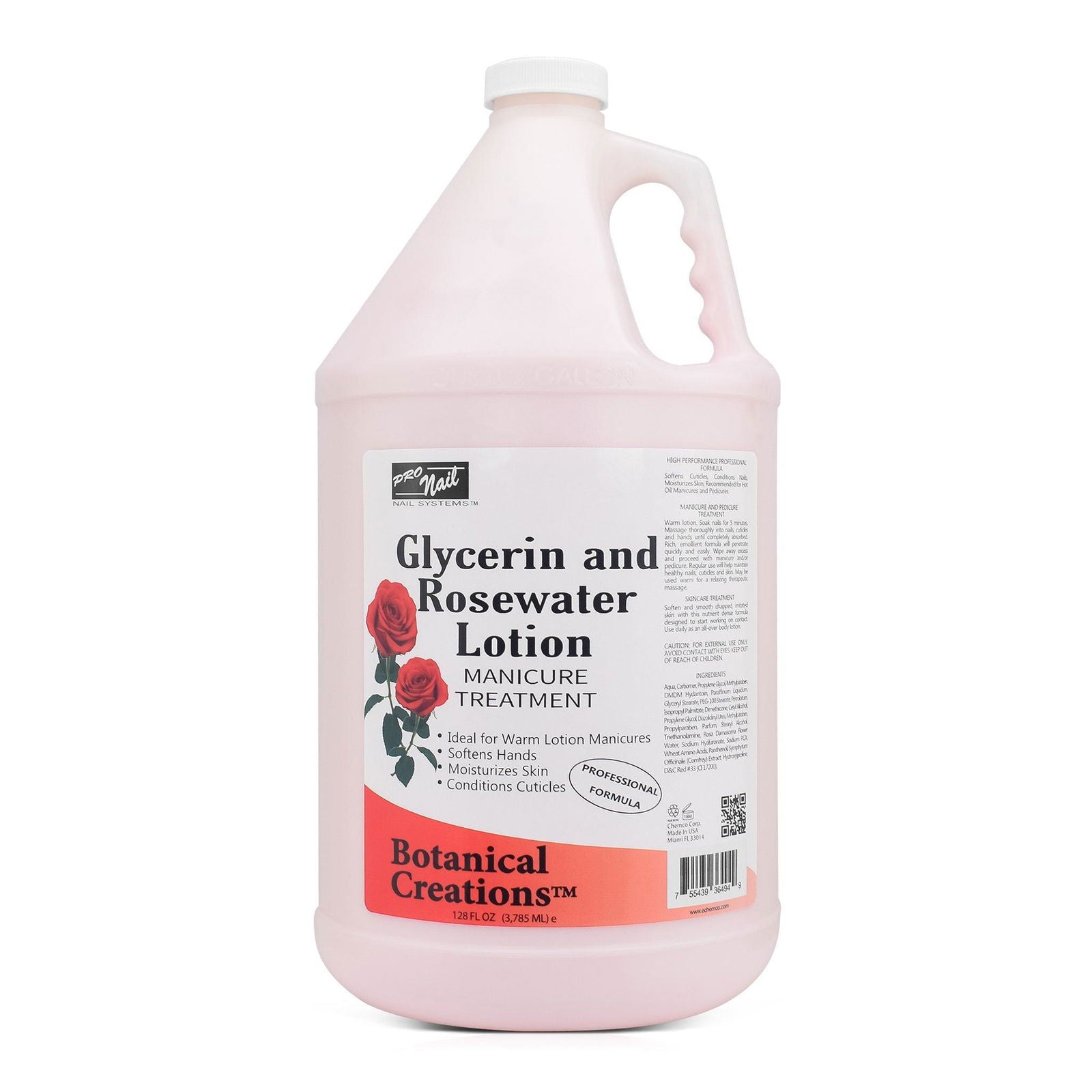 PRO NAIL Glycerin and Rosewater Lotion - Soothing Manicure Treatment