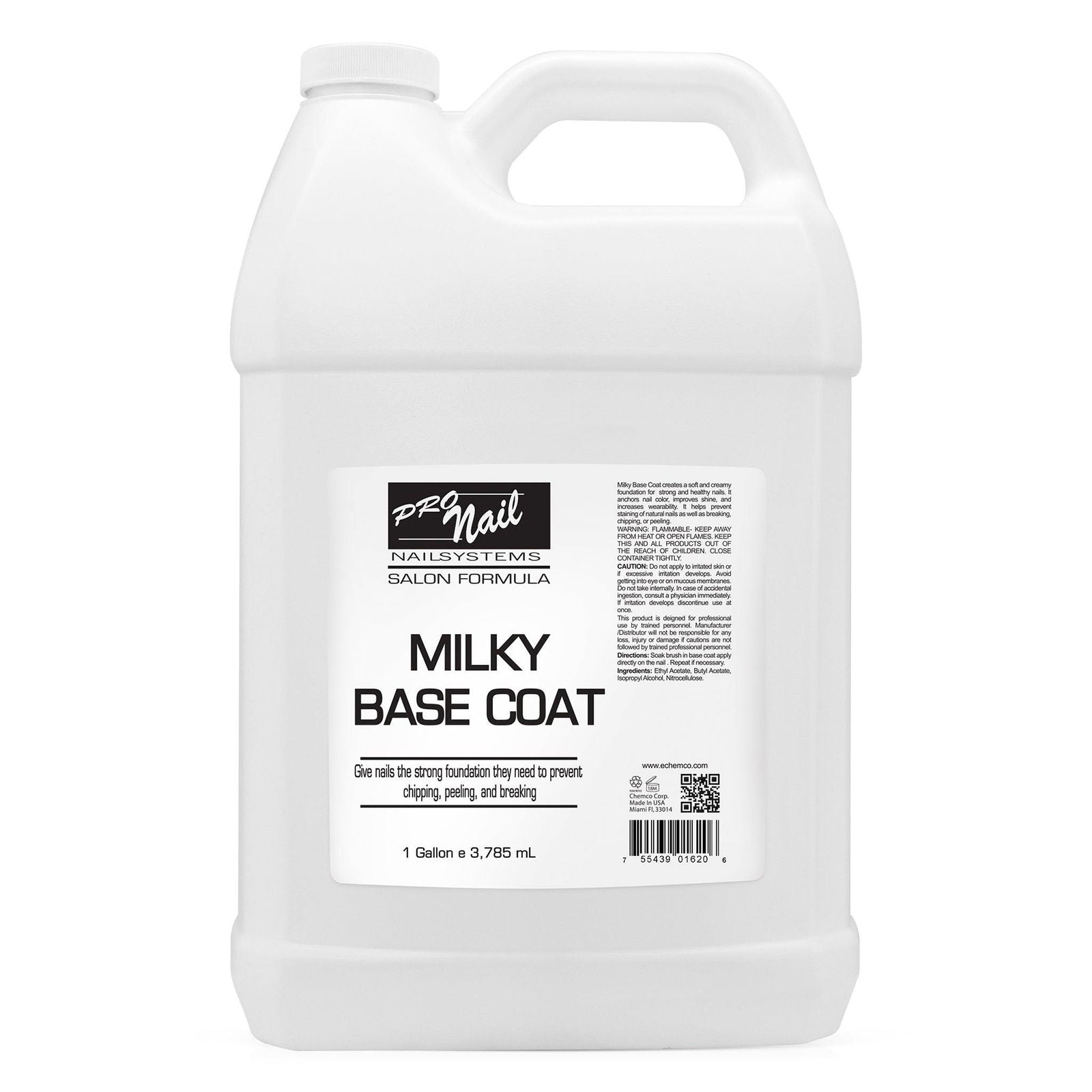 PRO NAIL Milky Base Coat - Professional Strength Nail Polish Hardener - Prevents Chipping - Fast Dry - Beauty Market Online