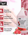 PRO NAIL Glycerin and Rosewater Lotion - Soothing Manicure Treatment