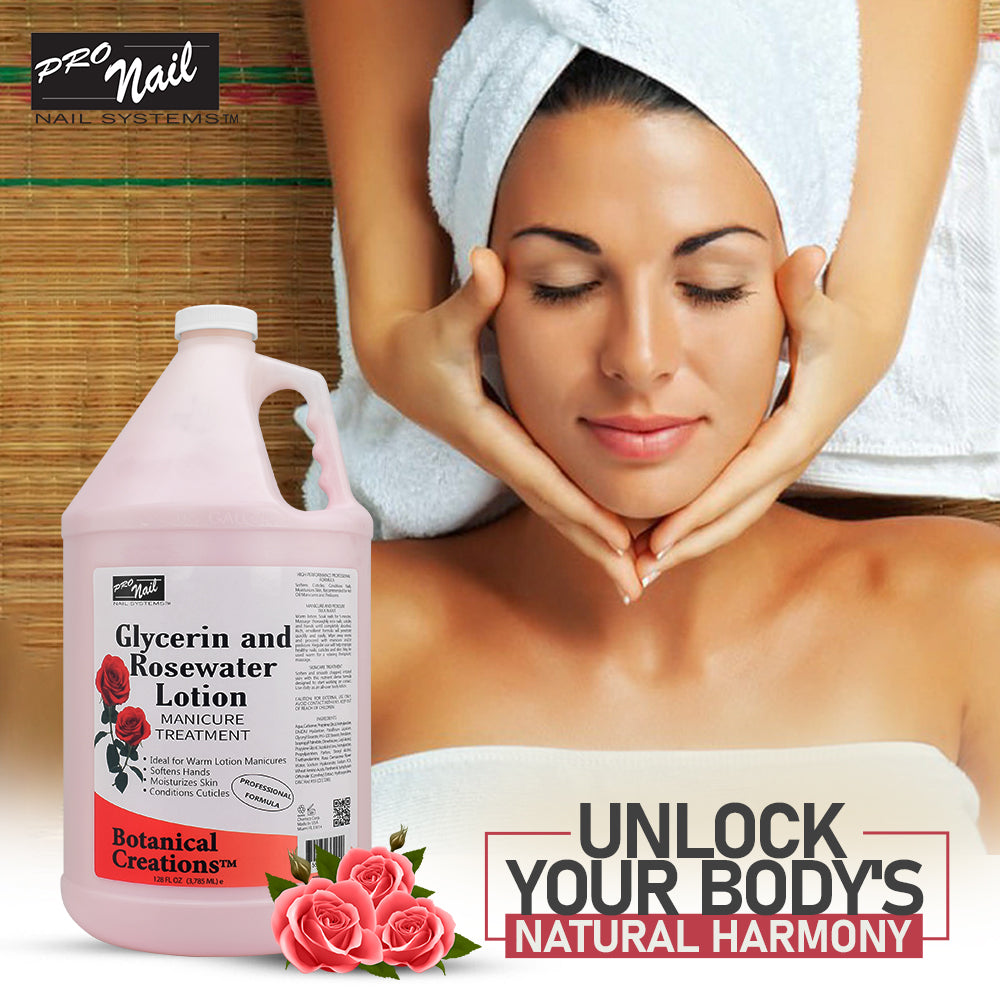 PRO NAIL Glycerin and Rosewater Lotion - Soothing Manicure Treatment