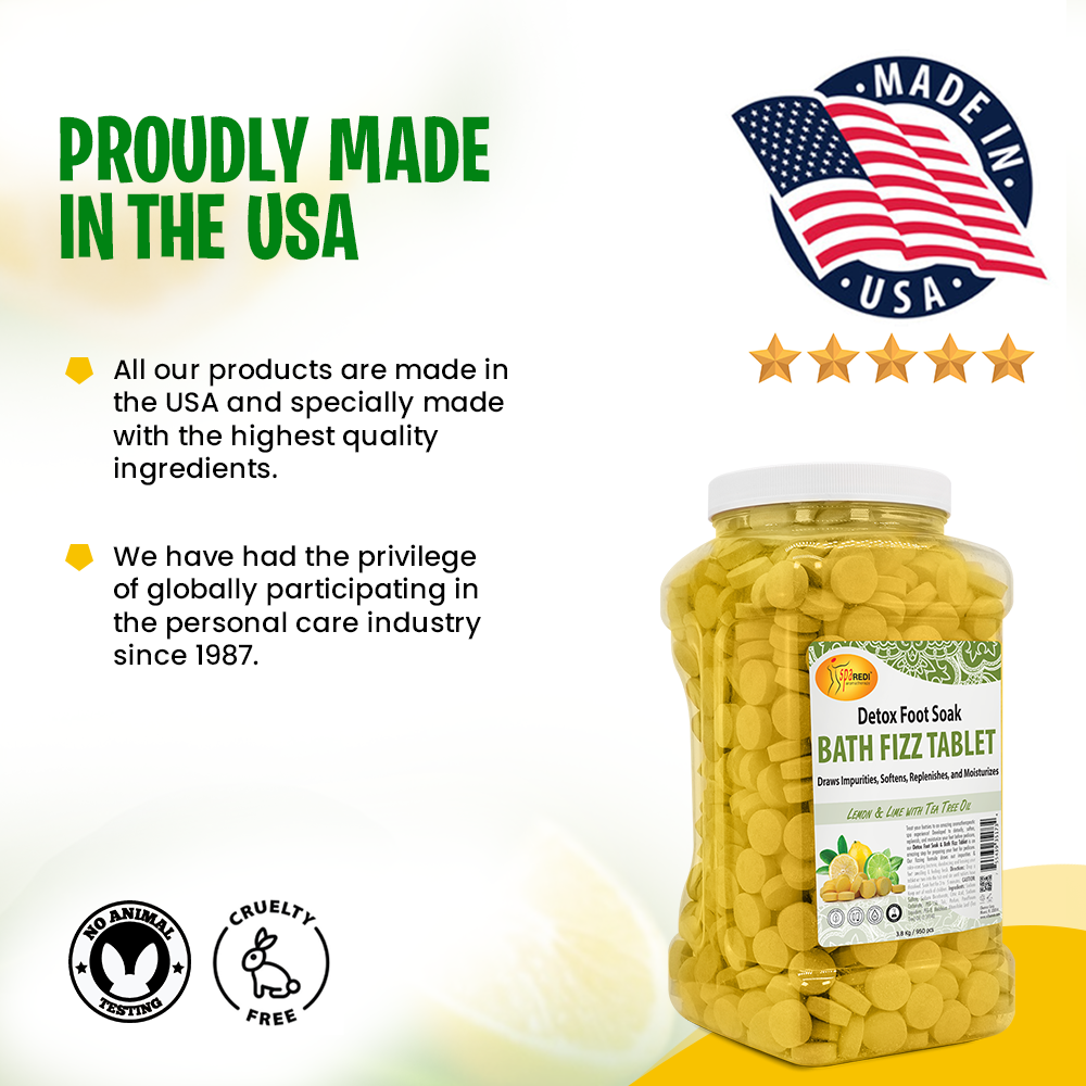 PA REDI Lemon Bath Fizz Tablets 950 count 128 oz