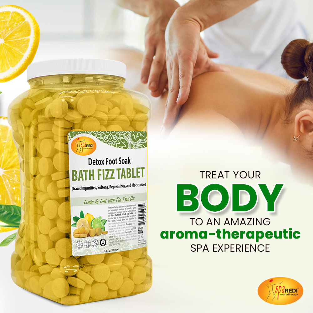 PA REDI Lemon Bath Fizz Tablets 950 count 128 oz