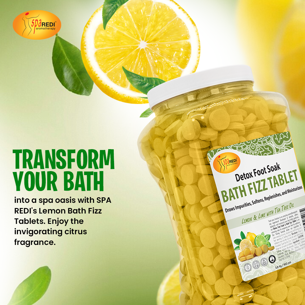 PA REDI Lemon Bath Fizz Tablets 950 count 128 oz