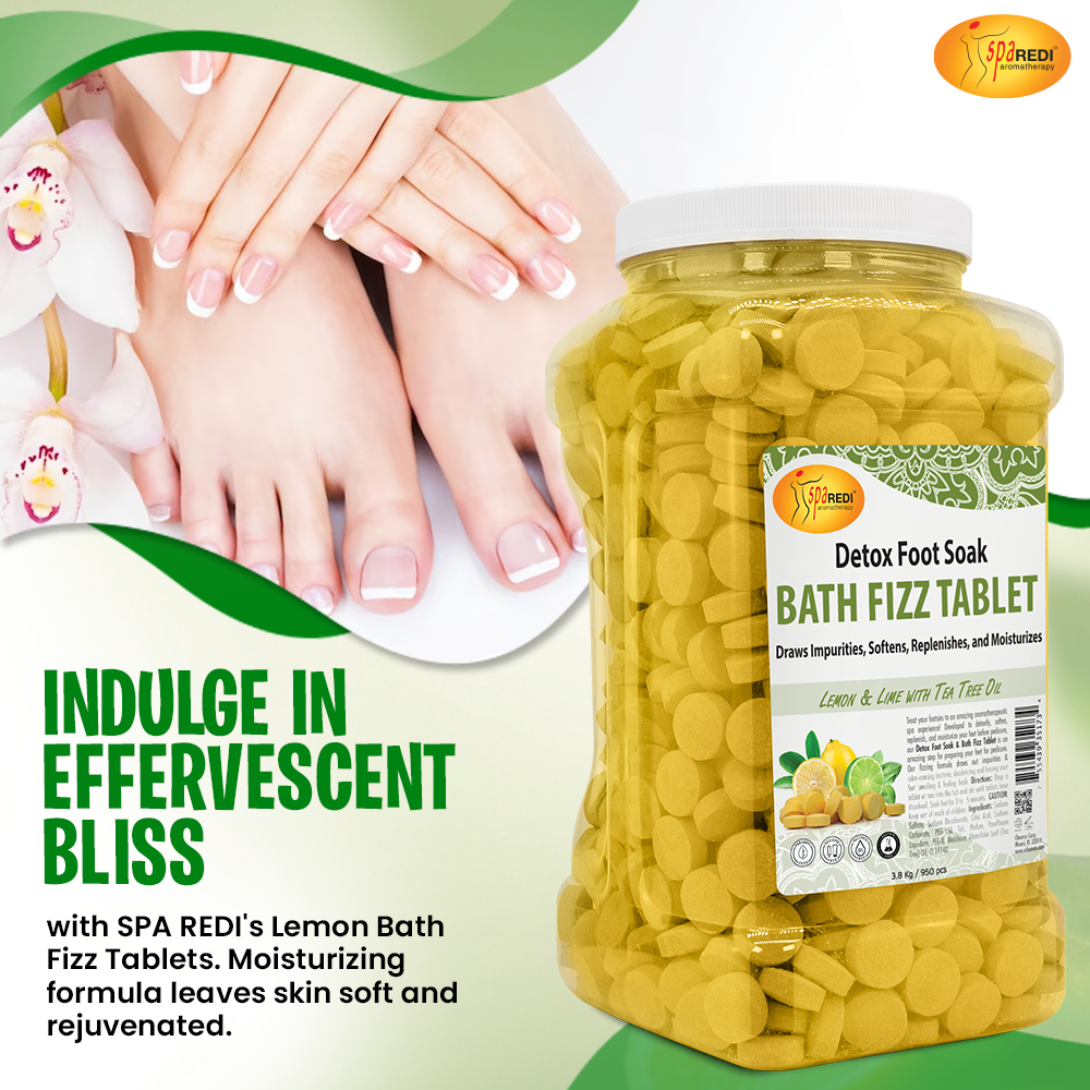 PA REDI Lemon Bath Fizz Tablets 950 count 128 oz