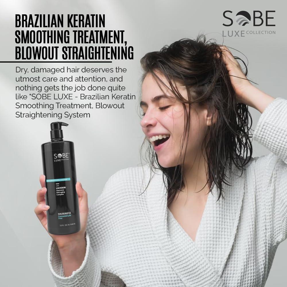 SOBE LUXE Brazilian Keratin Blowout 32 oz formaldehyde-free