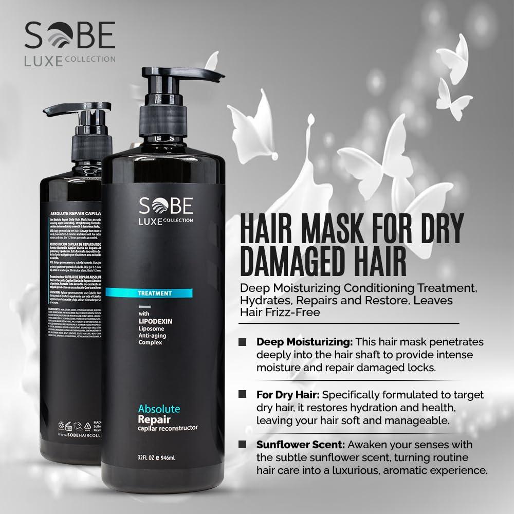 SOBE LUXE Deep Moisturizing Hair Mask - 32 Oz