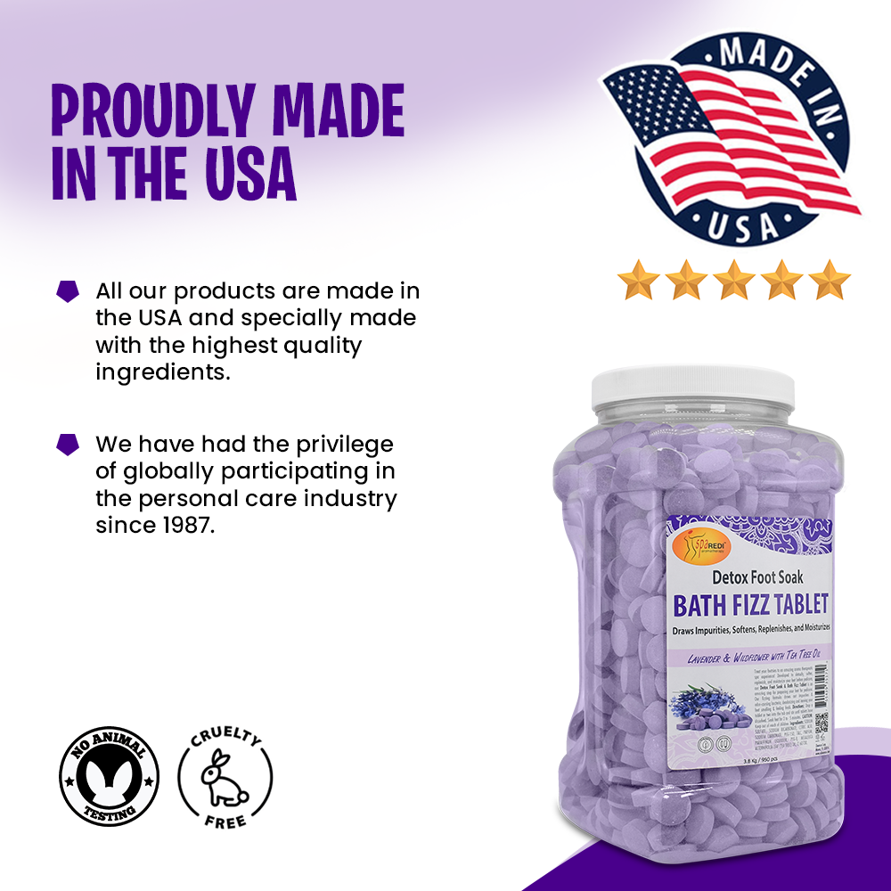 SPA REDI Mandarin Bath Fizz Tablets 950 count 128 oz