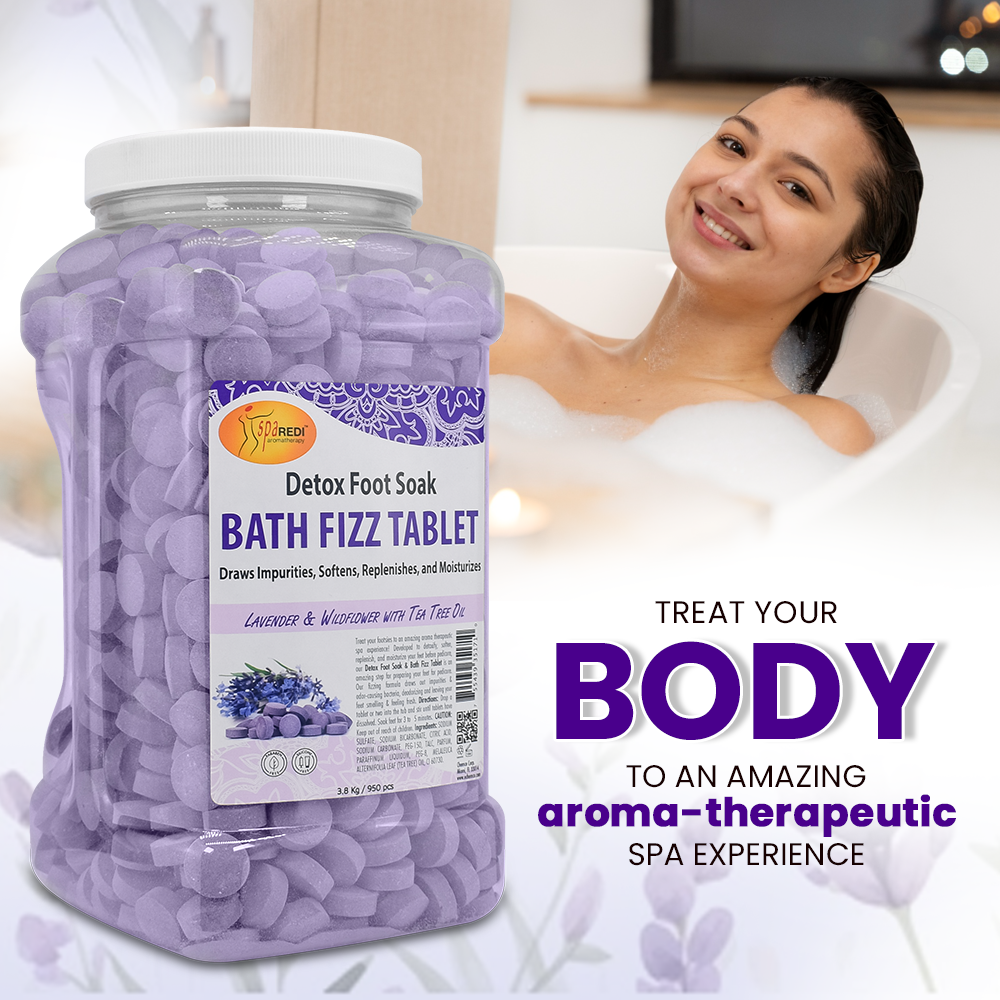 SPA REDI Mandarin Bath Fizz Tablets 950 count 128 oz