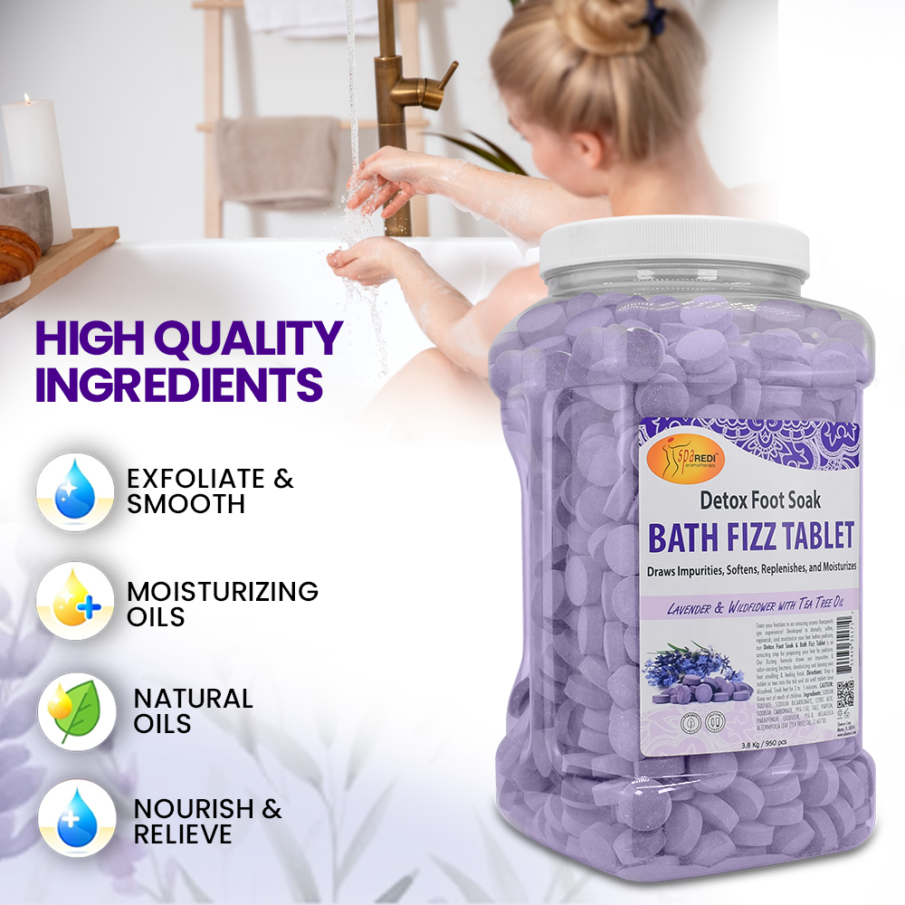 SPA REDI Mandarin Bath Fizz Tablets 950 count 128 oz