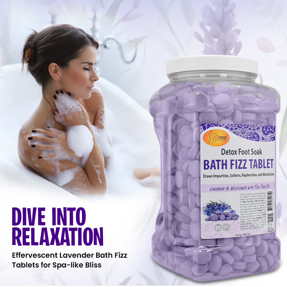 SPA REDI Mandarin Bath Fizz Tablets 950 count 128 oz